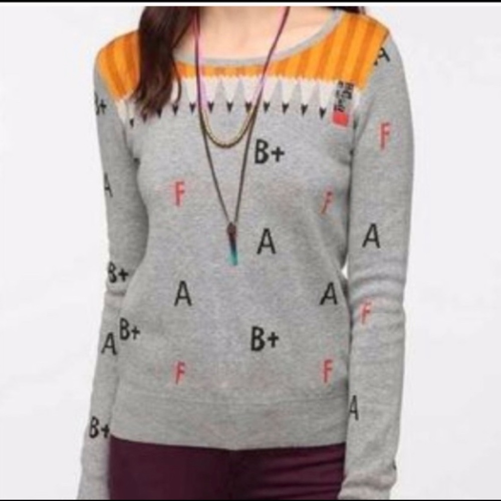 UO Cooperative Teacher Pencils & Grades Sweater S